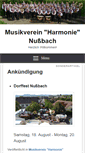 Mobile Screenshot of musikvereinnussbach.de